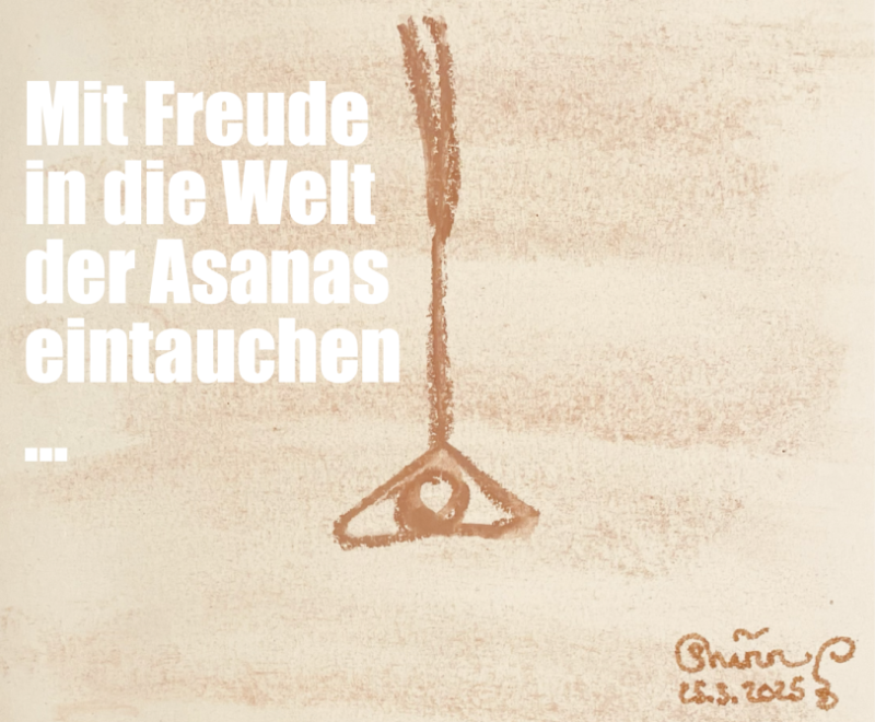 Zeichnung von Shirin zum Kopfstand